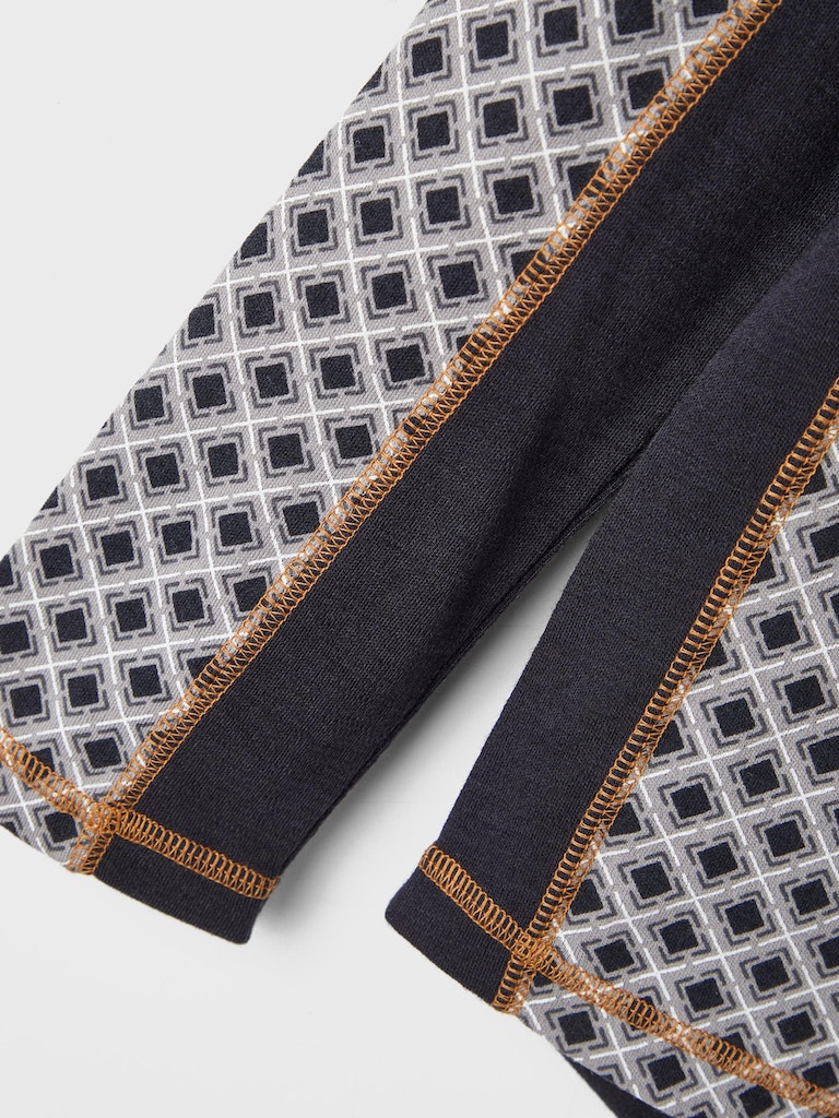 Merinowolle Sweatshirt Willto gemustert Blau