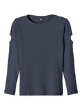Langärmeliges Sweatshirt Luana Cut Out Dunkelblau