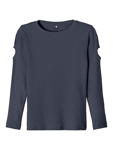 Langärmeliges Sweatshirt Luana Cut Out Dunkelblau