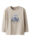 Langärmliges T-Shirt Traktor Ludde Beige