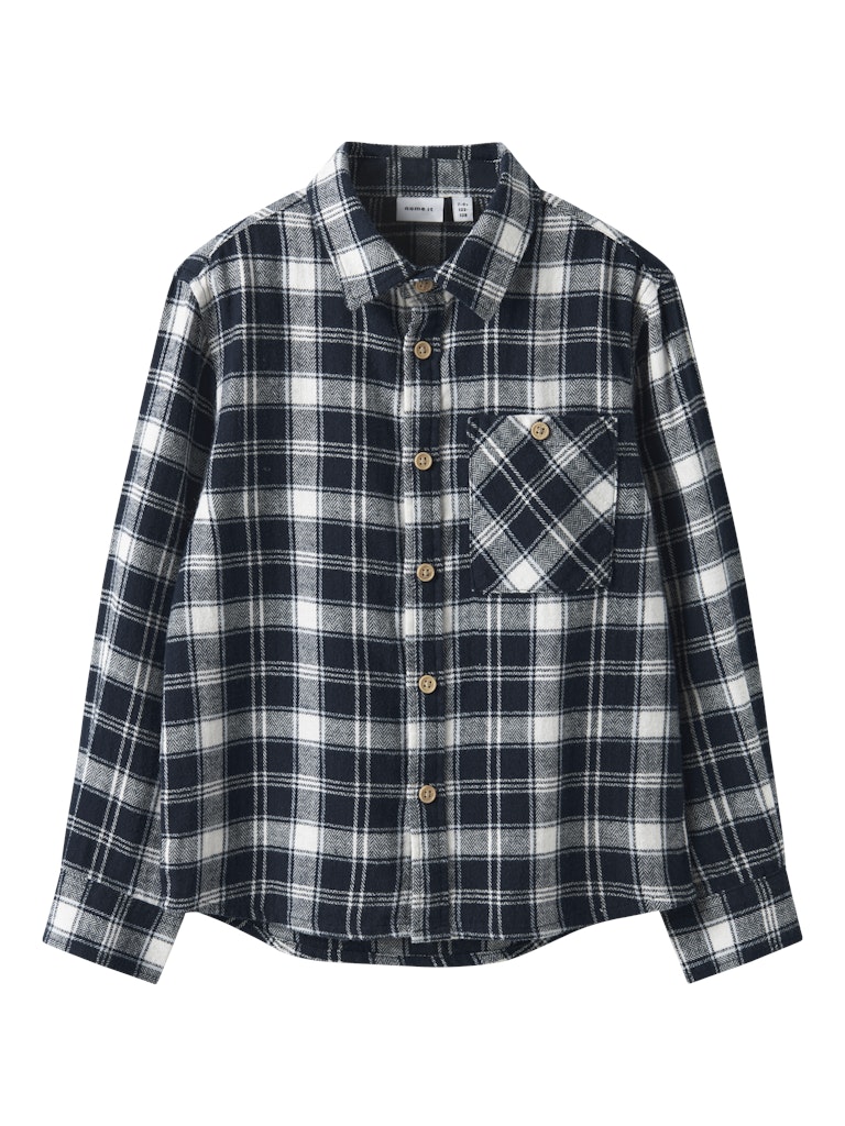 Flanellhemd Kariert Sunda Blau