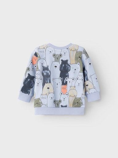 Sweatshirt Trish Tiermuster Blau