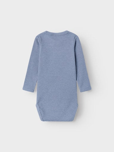 Body Bebum Langarm Gerippt Blau