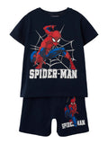 Shorts-Set/Pyjama Spiderman Kurzarm Maus Blau